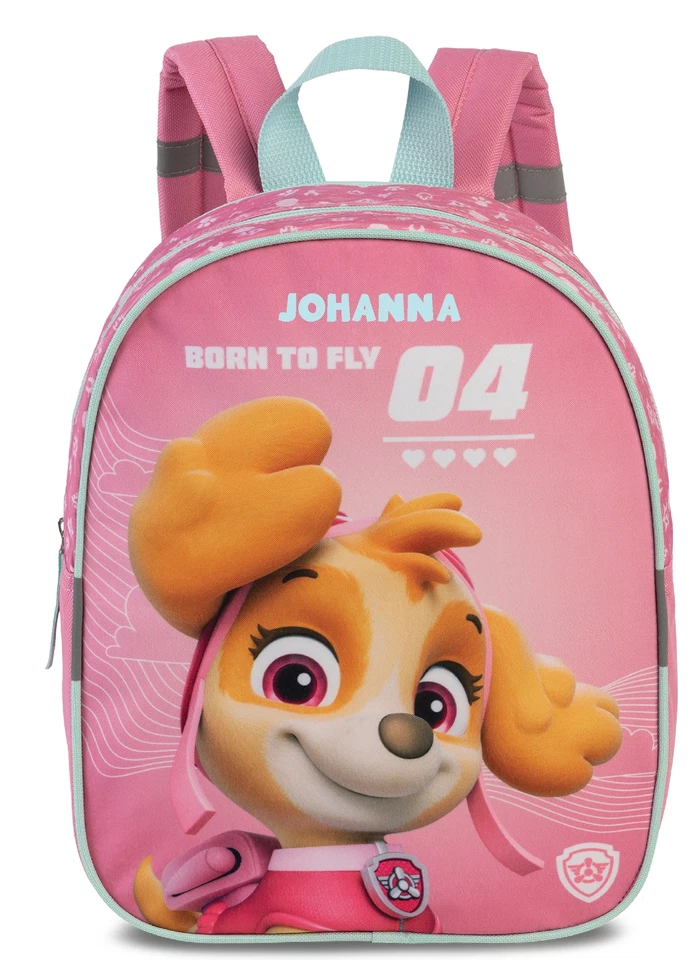 MINIMUTZ Kindergartenrucksack mit Namen Paw Patrol | Skye Born to Fly 04