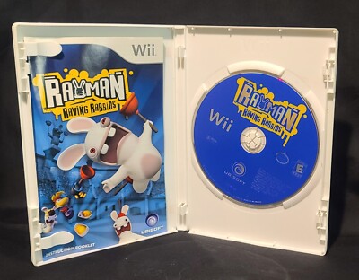 Rayman Raving Rabbids Nintendo Wii 2006 CIB Complete Tested Very Good Condition
