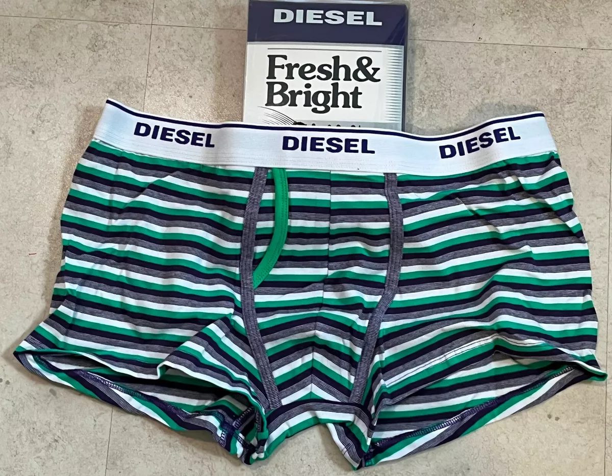DIESEL Devine Cotton Stretch Stripe Boxer Short Trunk XXLarge purple