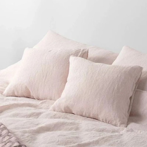 Funda nórdica lavada a piedra Francia lino color liso sábanas transpirables funda de almohada - Imagen 9 de 30