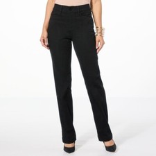 DG2 Diane Gilman Virtual Stretch Angled Pocket Trouser Jean Size 18W Black NEW