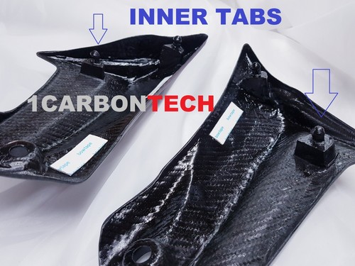 100% REAL CARBON FIBER SIDE TRIMS 2011-2014-2022-2023-2025 SUZUKI GSXR 600 750 - Foto 4 di 8