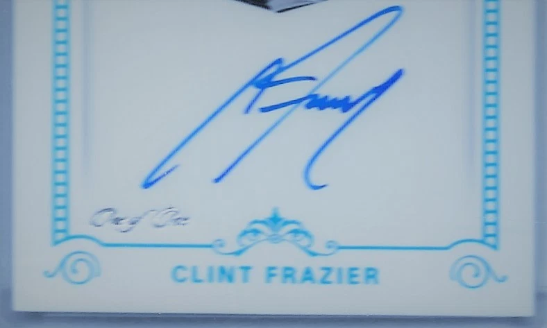 2018 National Treasures Clint Frazier Retro Signatures Platinum NY Yankees 1/1 - Image 3 of 3
