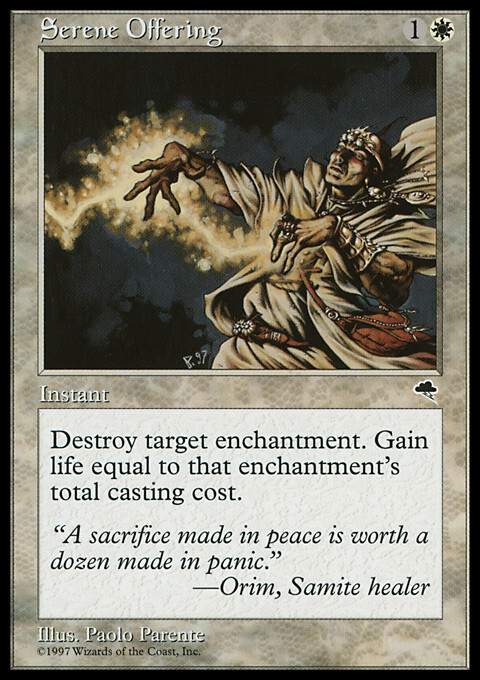 Magic the Gathering MTG Serene Offering (40) Tempest   LP