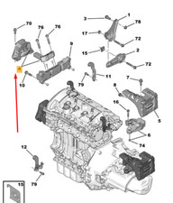 Support moteur Peugeot J7