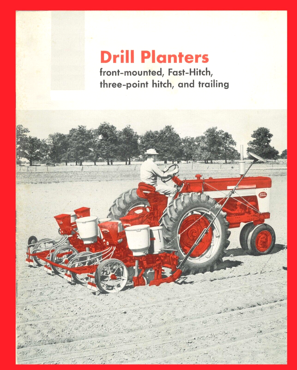 IH McCormick Drill Planters Brochure Front Mounted Fast Hitch 3pt