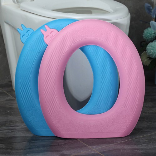 2 PIEZAS Alfombrilla de Inodoro Impermeable Tapa de Viaje Cubierta Almohadillas Asiento Lavable Espesado - Imagen 4 de 12