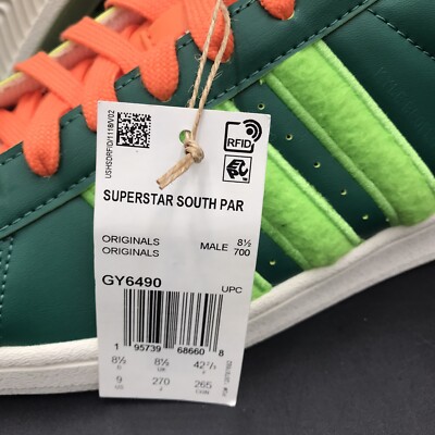 Adidas Originals Superstar x SOUTH PARK KYLE Green Orange  display picture 2