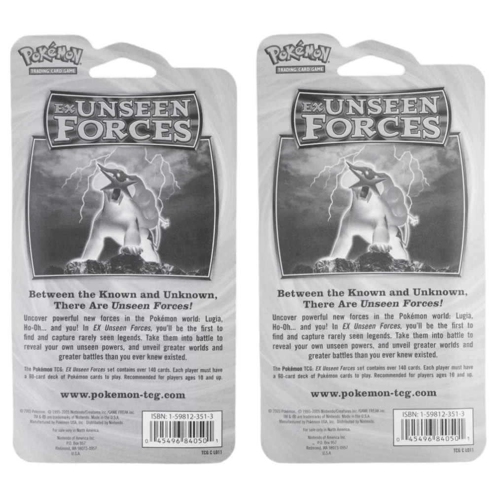 Pokemon 05 EX Unseen Forces 4 x Blister Pack Art Set SEALED | eBay