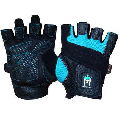 Meister Women's Fit Weight Lifting Gloves Damen Fitness Workout Crossfit Türkis