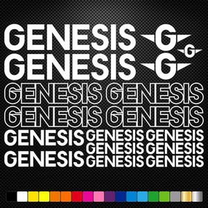 genesis bike decals