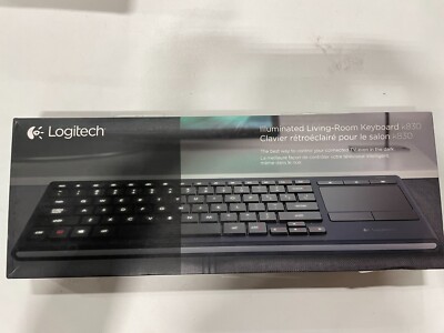 Logitech K830 Illuminated Wireless Keyboard Touchpad Good for sale 