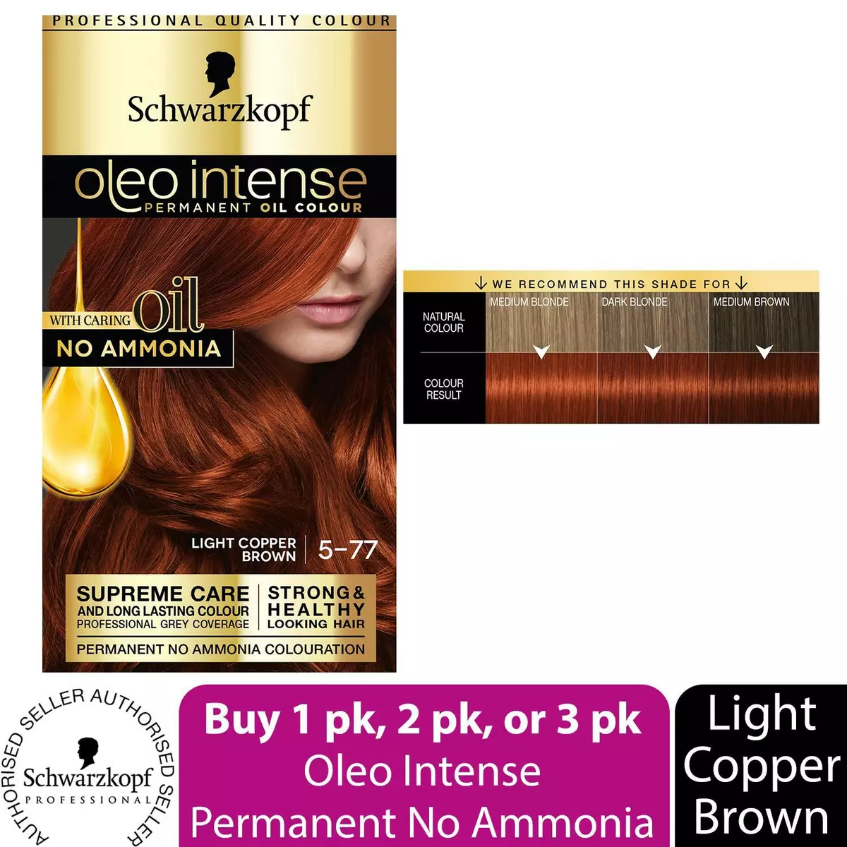 Maritime Beauty - Schwarzkopf Professional Igora Royal Permanent Cream 6.77  Dark Blonde Copper Extra