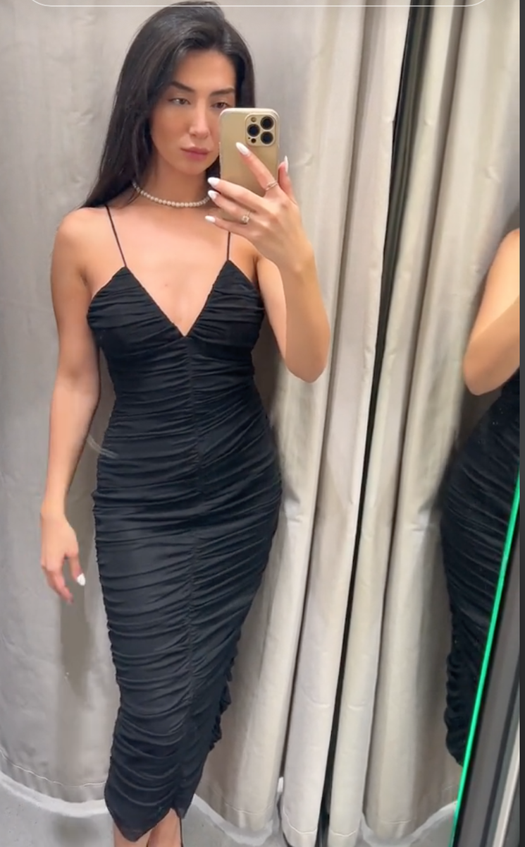 ZARA BNWT DRAPED TULLE DRESS ALL SIZES REF. BLACK | 4661/210 ZARA BNWT DRAPED TULLE DRESS ALL SIZES REF. BLACK | 4661/210