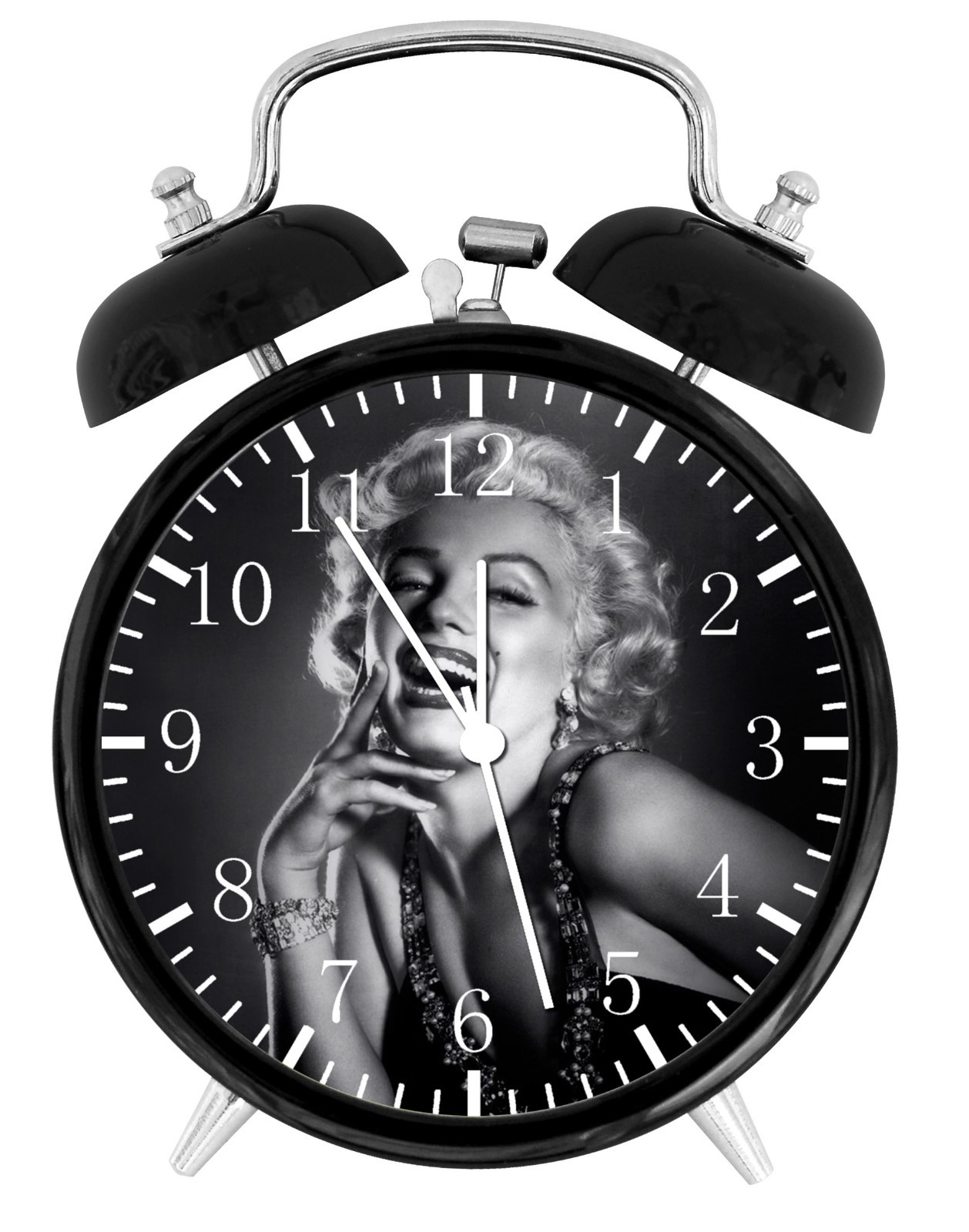 Marilyn Monroe Alarm Desk Clock 3.75" Home or Office Decor E169 Nice Gift