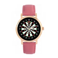 Toff London TLWS-31154 Ladies Brown Dartboard 180 Watch