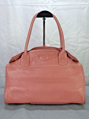 Tods Tasche GIRELLI Pink Dusky Pebbled Grainy Echtleder Medium Schultertasche