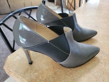 Gray AMALFI 7.5 M by RANGONI Heels/Pumps Leather Made in Italy EUC Retail 179