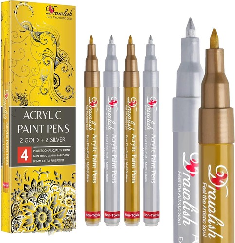 Extra Fine Tip Silver Fabric Paint Pen Fabric Paint Pen Silver