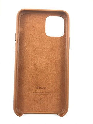 EM iPhone11pro ケース　ブラウン Original Authentic Apple genuine Leather Case for iPhone 11 Pro
