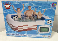 Wehncke - Happy People Family Pool Stadion Planschbecken 3 Personen 200X150X50Cm