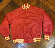 Vintage Jacket Men s Large Marines Back Logo Satin L Red Yellow Varsity USA
