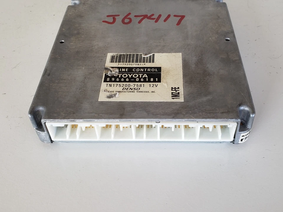 2001 Toyota Camry 89666-06181 компьютер мозг управления двигателем ECU ECM EBX модуль - Изображение 3 из 4