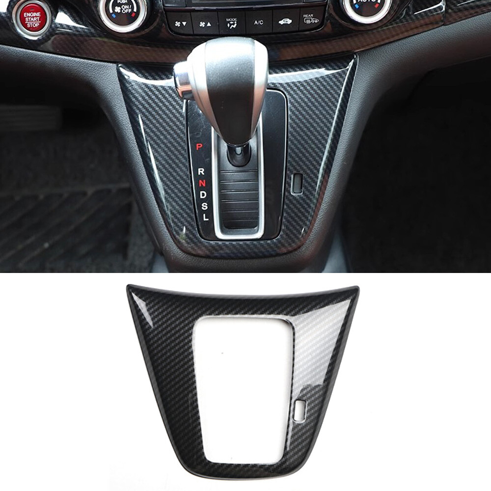 Carbon Fiber Inner Gear Shift Frame Cover Trim Fit For Honda CRV CR-V 2012-2016