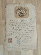 UNIQUE! 1897 Inscription Cuban Cigar Label To...