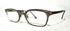 l.a. Eyeworks NEW NOS eyeglass frames "Santo" Brown patterned 414 , FRAMES