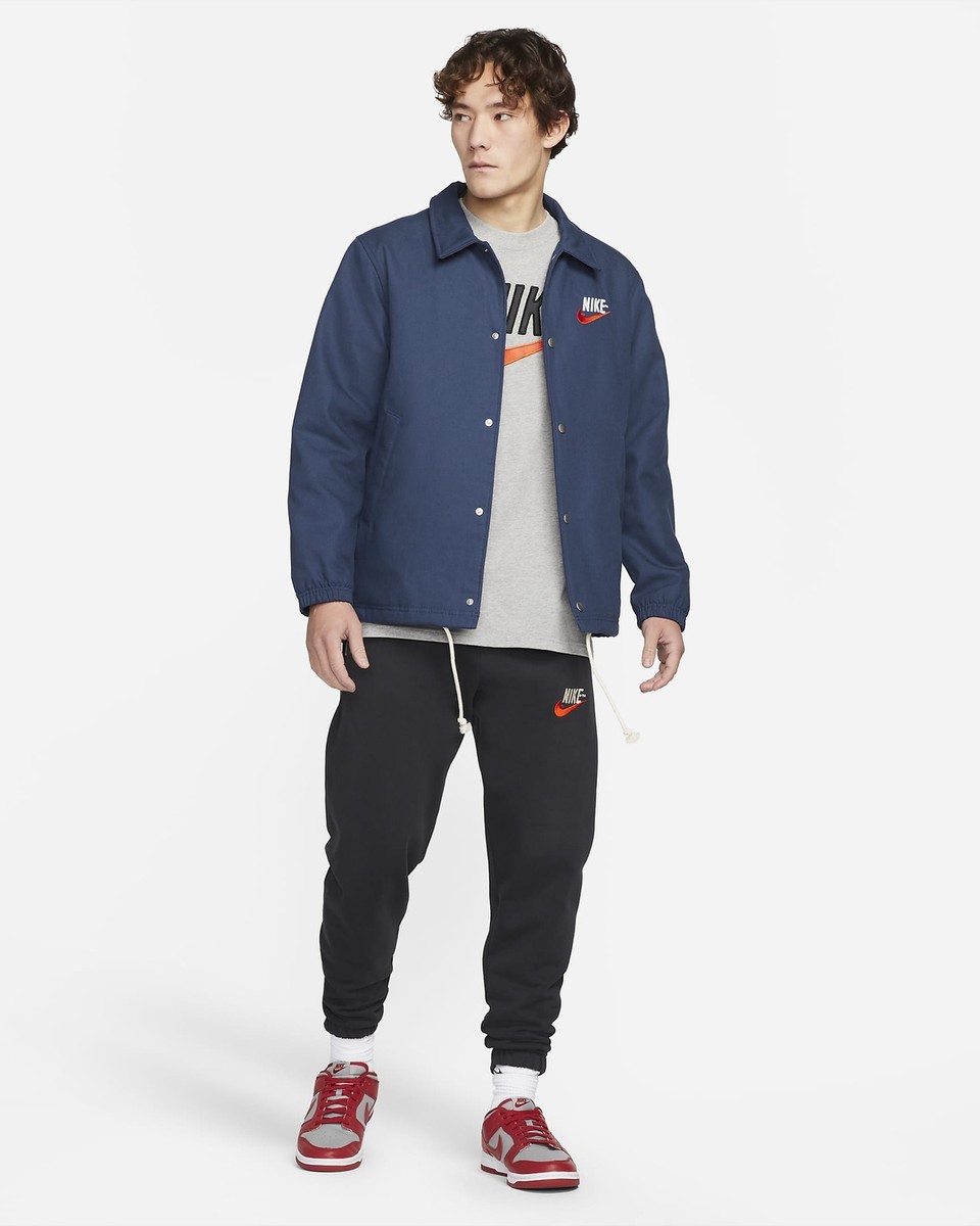 Nike Therma Fit Synthetic Loose Fit Button Down Canvas Coach
