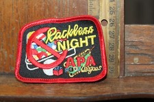 Vintage APA Leagues Pool Poolplayers Rackless Night Embroidered Patch