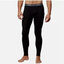 NEW 32 Degrees Heat Mens S 2 Pack Base Layer Pant S Black Soft Quick Dry