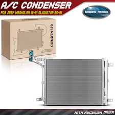 AC Condenser w/ Receiver Drier for Jeep Wrangler 2018-2025 Gladiator 2020-2025