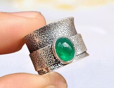 Onyx Spinner Ring 925 Sterling Silver Ring Handmade Spinner Silver Spinner Ring