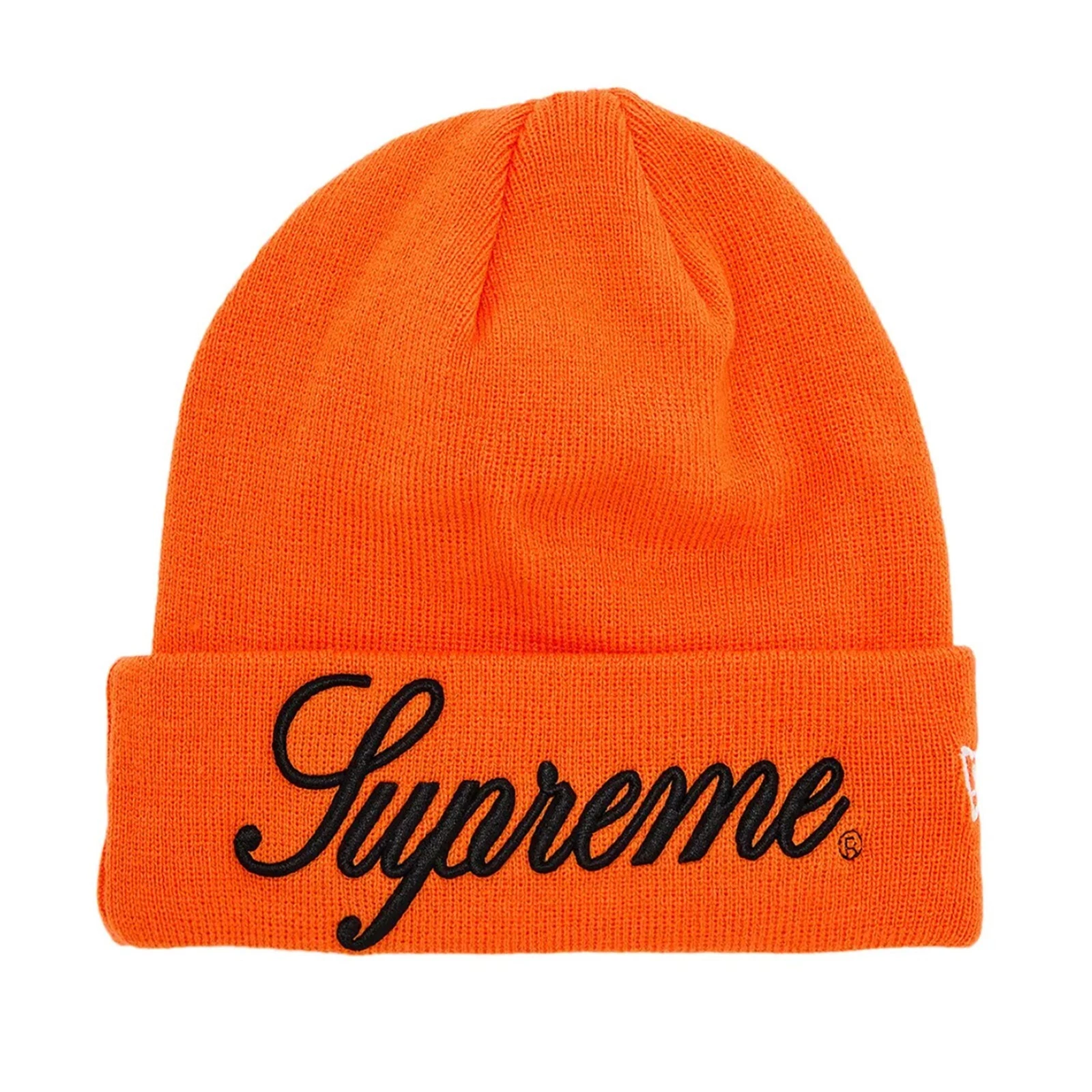 Bonnet orange Supreme x New Era FW24 Script