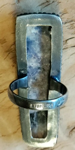 Vtg Southwest Sterling Silver Monument Valley Jasper Long Ring Size 7.5~12g~2" - Picture 4 of 12