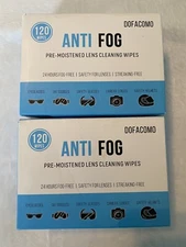 240 Anti Fog Pre-Moistened Wipes for Glasses, Goggles, Helmets, Camera Lens