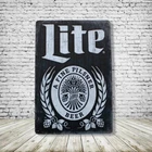 Miller Beer Vintage Style Tin Metal Bar Sign Poster Man Cave Collectible New