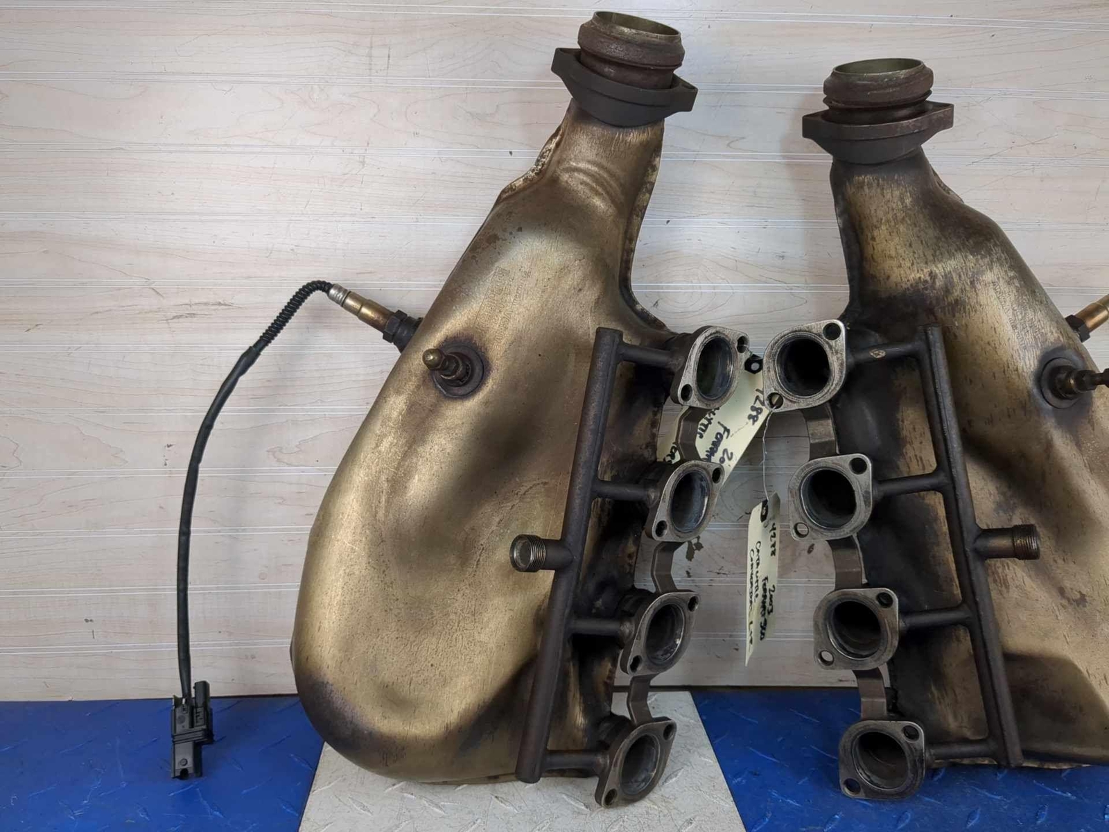 2003 Ferrari 360 OEM Left & Right Exhaust Manifolds w/ Sensors 19k Miles