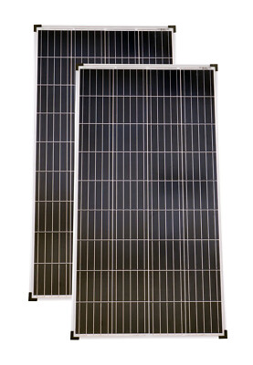 Solarmodule 2 Stück 130 Watt Poly Solarpanel Solarzelle 1290x675x30 92459