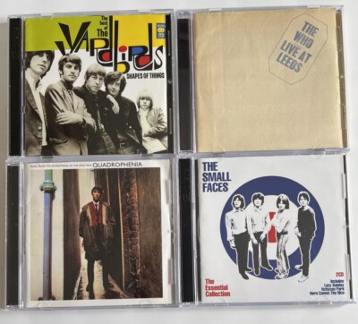The Who/The Yardbirds/The Small Faces 4 CDs Sixties Rock Bands W 