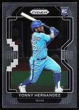 2022 Panini Prizm Yonny Hernandez #21 Rookie RC Texas Rangers