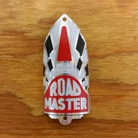 Roadmaster Bike Head Badge Fits Many Mint Rare Roadmaster Bike Head Badge Fits Many Mint Rare
