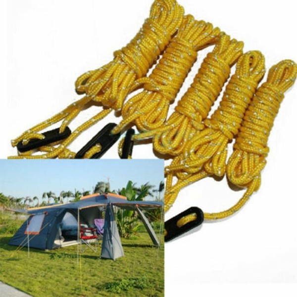 4x Fluorescent Guyline Tent Ropes Runners Guy Line Camping Cord Guide for sale online eBay