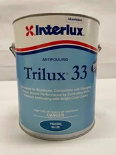 Interlux Trilux 33 Antifouling Bottom Paint Blue YBA060 1 Gallon Slight Rust