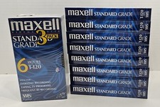 Maxell T-120 6 Hour Standard Grade Blank VHS Video Cassette Tapes Lot Of 11 New
