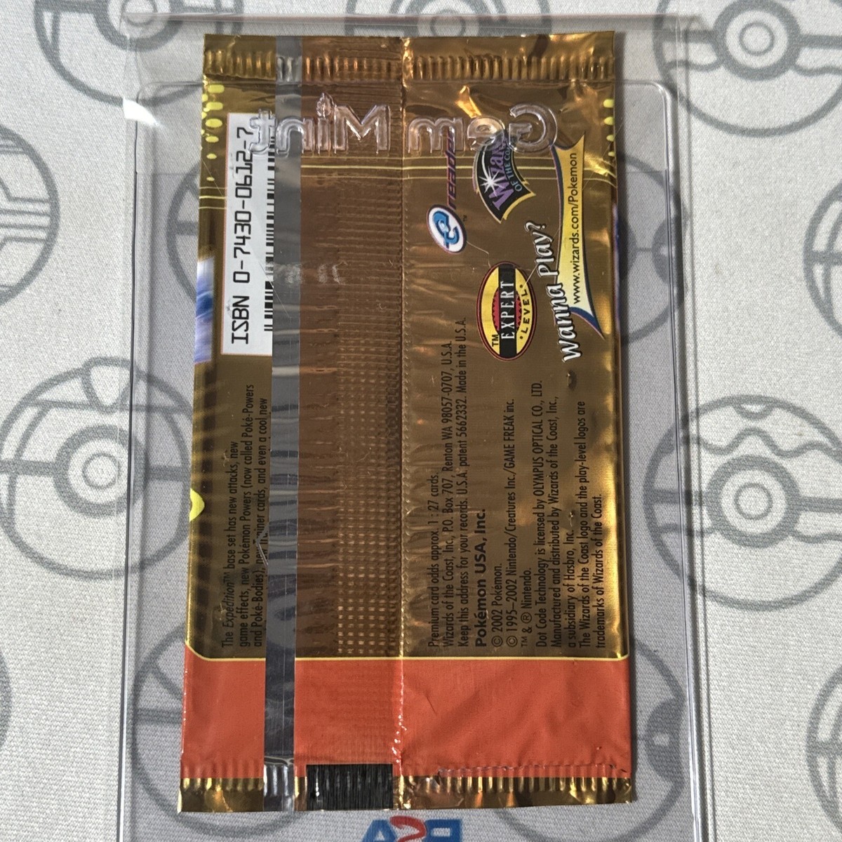 Blastoise EMPTY 2002 Pokemon Expedition Booster Pack OPENED Wrapper - No  Cards
