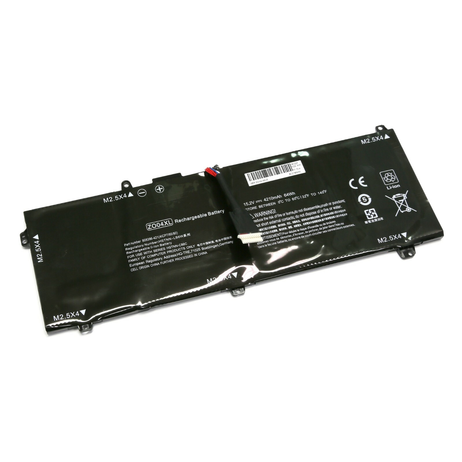 Batterie pour HP ZBook Studio G3 V8N25PA PC Portable 15.2V 4210mAh Noir