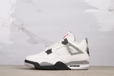Fashion AJ4 Retro White Cement Unisex Basketball Shoes Sneakers (2025)